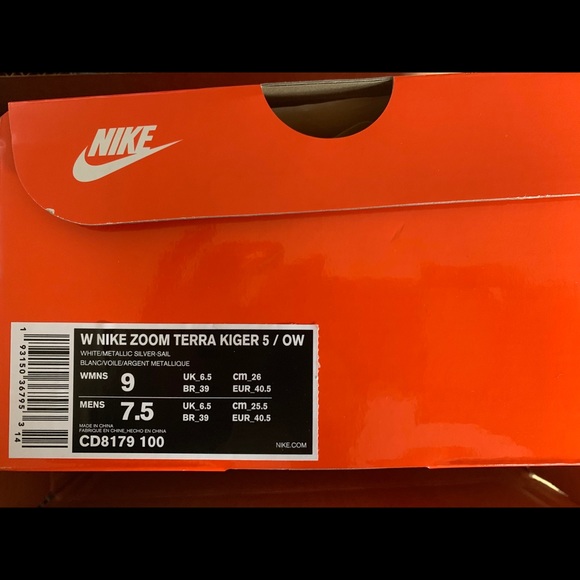 *SOLD* Nike X Off-White Zoom Terra Kiger 5 Size w9 - Picture 3 of 3